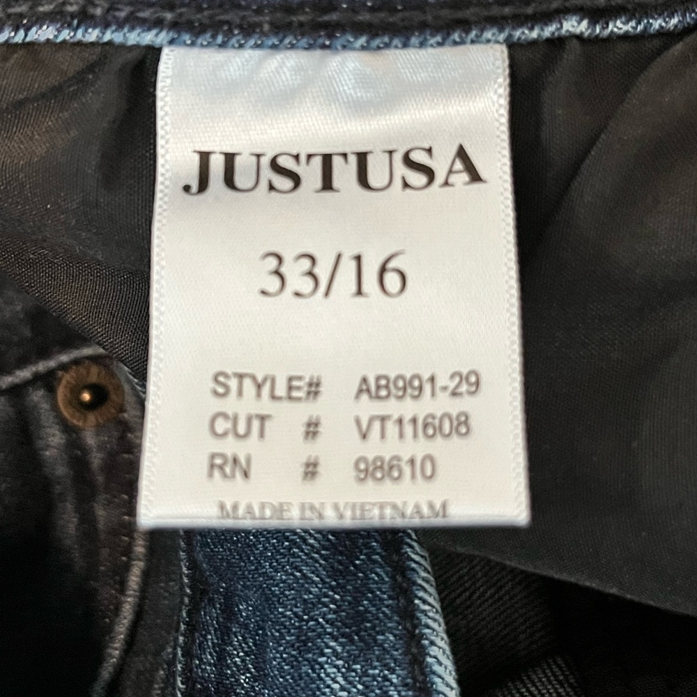 Just USA Dark Blue Flare Jeans - Picture 6 of 9
